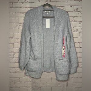 NWT Freshman Soft‎ Gray Women's Cardigan